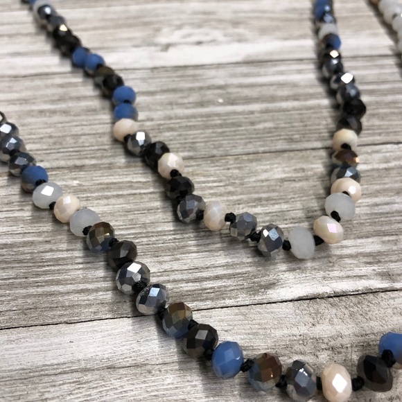 Glass Bead Necklace & Earrings Set - Picture 4 of 5